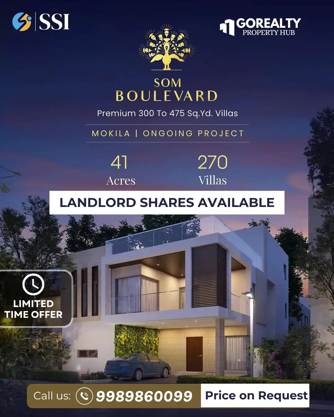 Image from GoRealty Property Hub Hyderabad | Leading Investment Destination!: *🏡 Exclusive Landlord Shares at Som Boulevard – Premium Villa Communi...