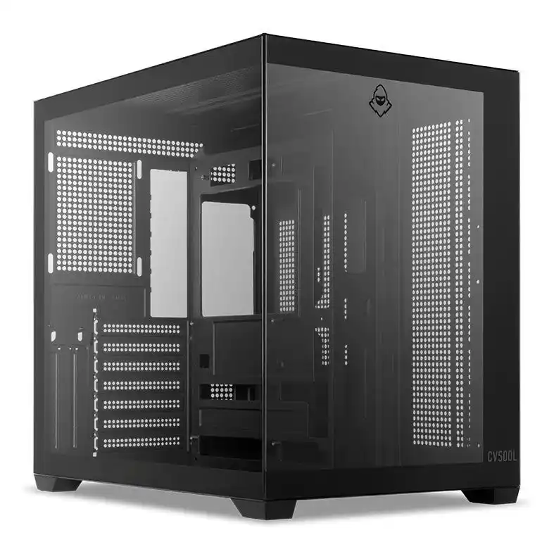 Image from ECONOMIZANDO COM JP: Gabinete Gamer Mancer CV500L, Mid Tower, Lateral De Vidro, Preto, MCR-...