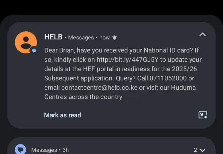 Image from KUCCPS & HELB UPDATES: Guys prepare for Subsequent as early as now. Do not wait till you get ...