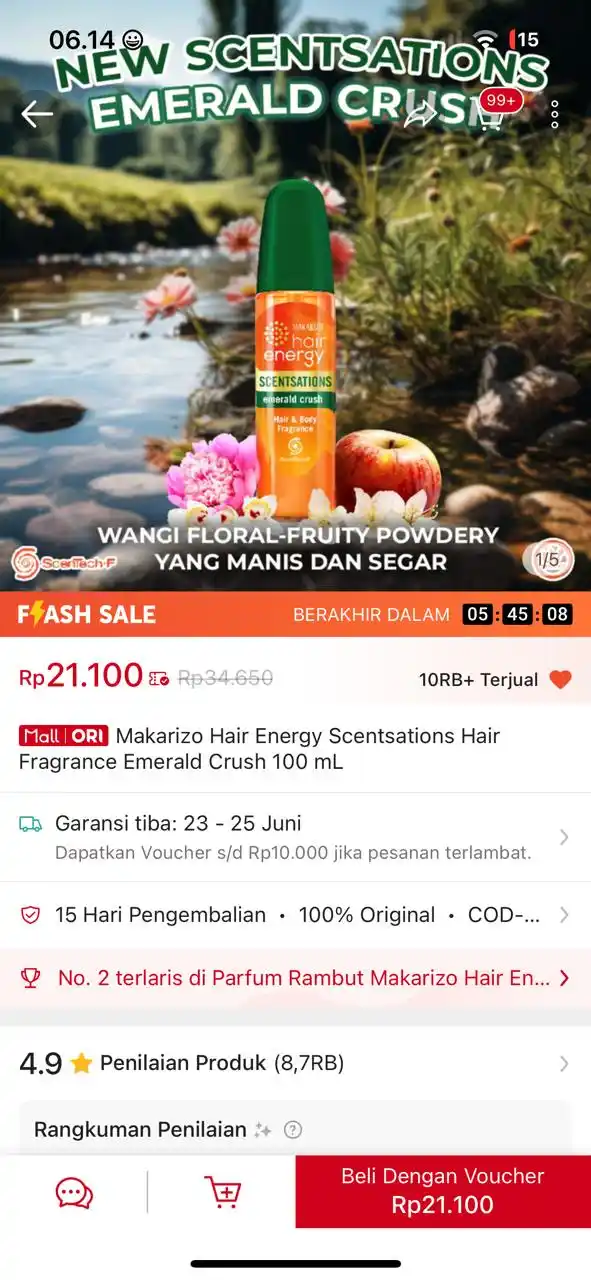 Image from Racun Shopee 🧡: hair mist https://s.shopee.co.id/4VRCJuVfBF?share_channel_code=1...