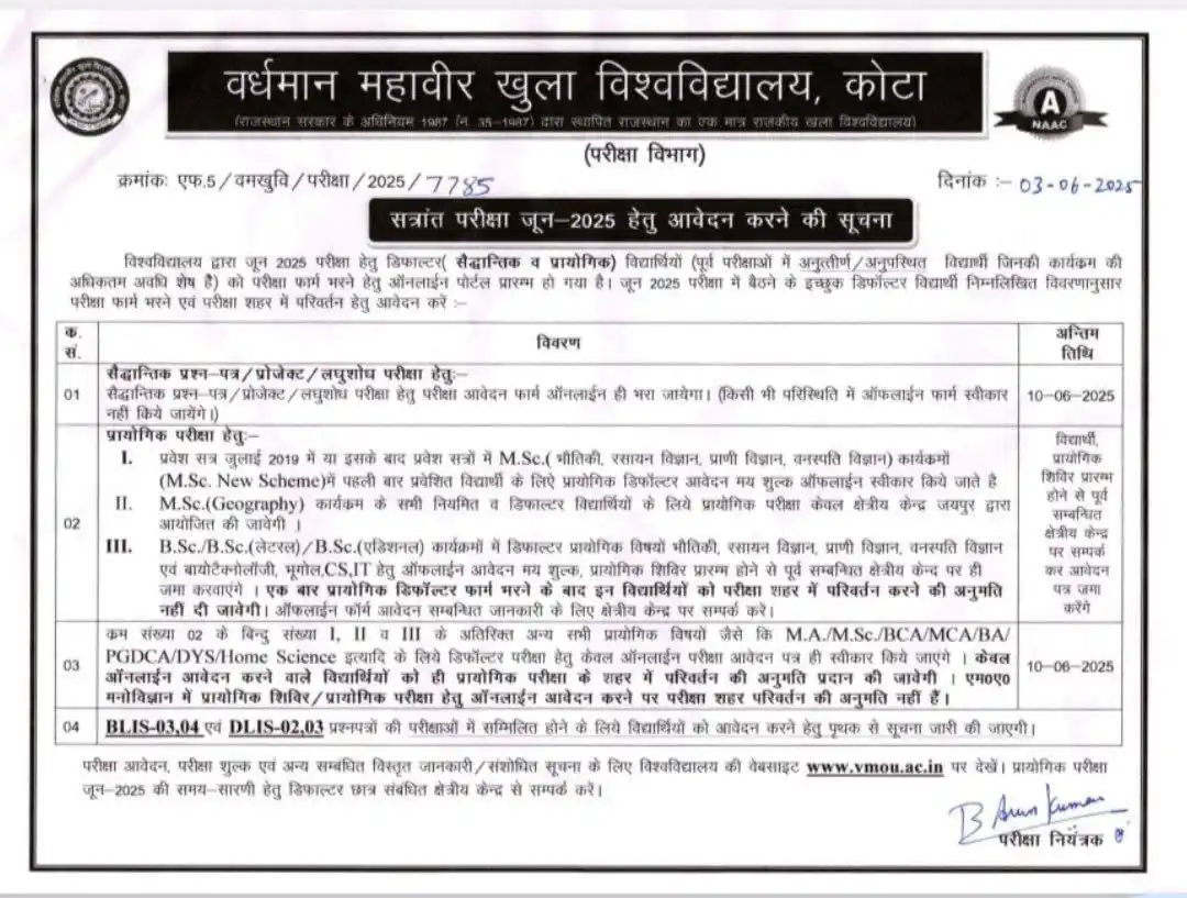 Vmou kota Daily Updates post