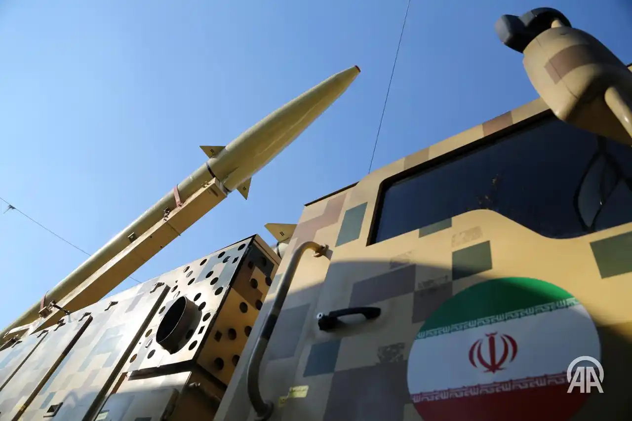 Image from Anadolu English: ✈️ Iranian air defense intercepted 'hostile' targets over the southern...