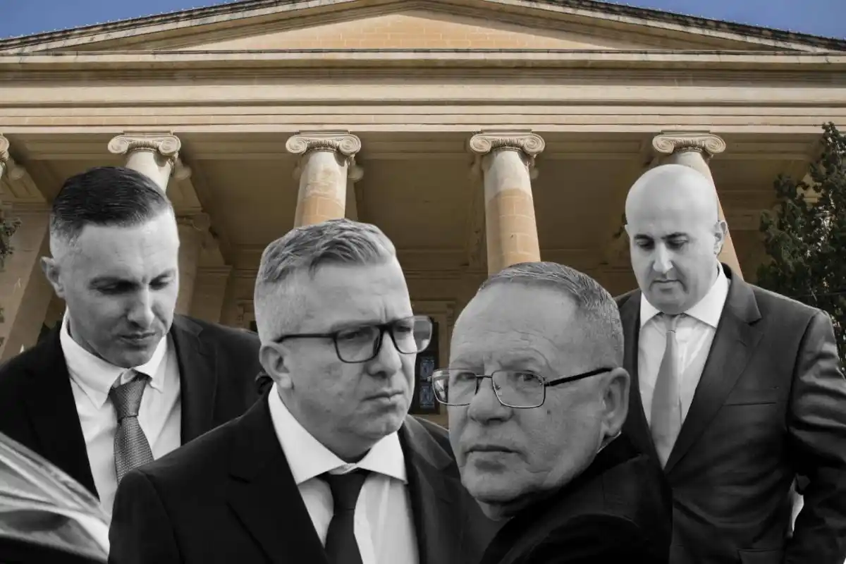 Image from Newsbook Malta: *Jamie Vella, George Degiorgio u Adrian Agius jinstabu ħatja fil-qtil ...