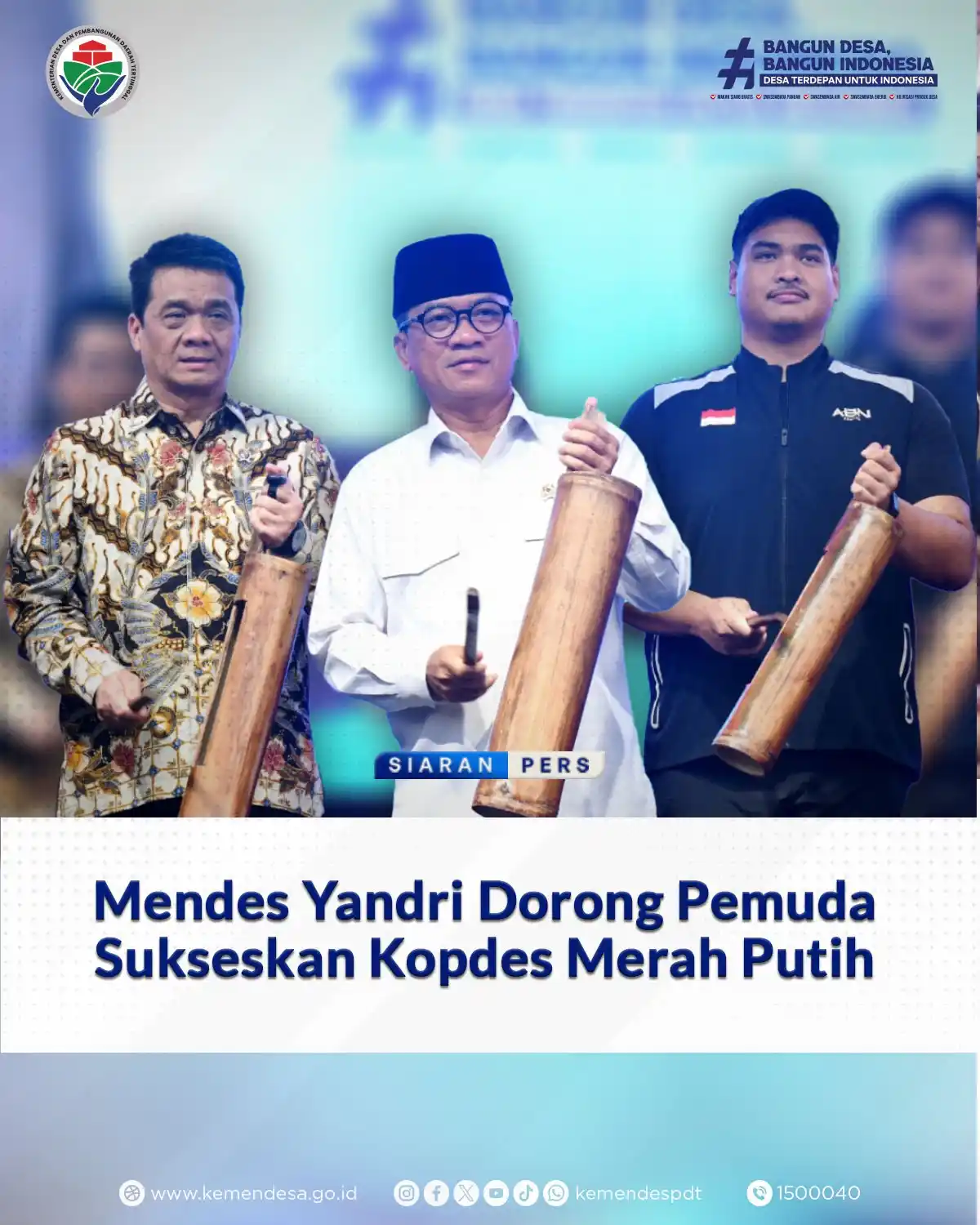 Image from KEMENDES PDT: Kemendes PDT bersama Kemenpora terus mendorong peran aktif generasi mu...