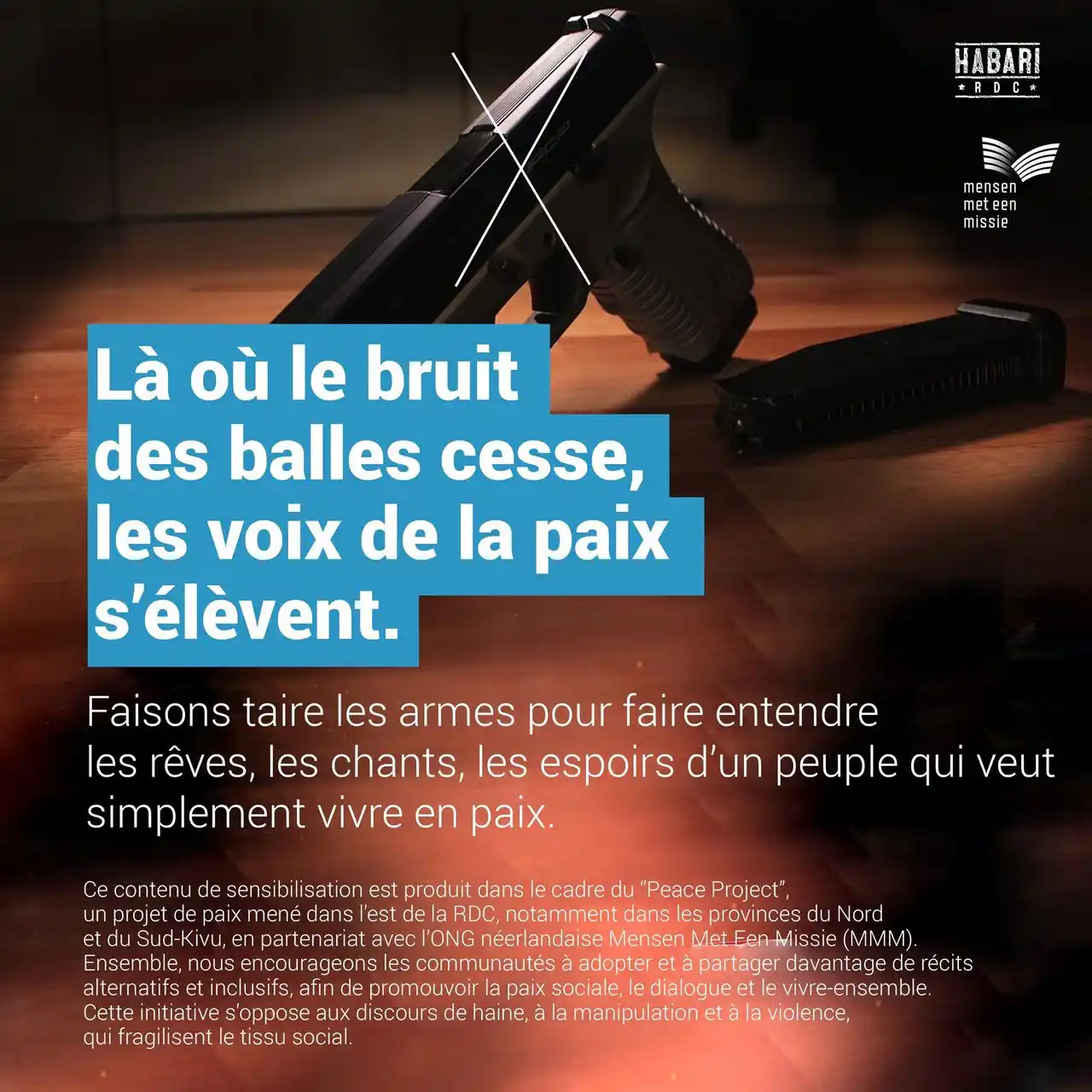 Image from Habari RDC: Là où le bruit des balles cesse, les voix de la paix s’élèvent. Faison...