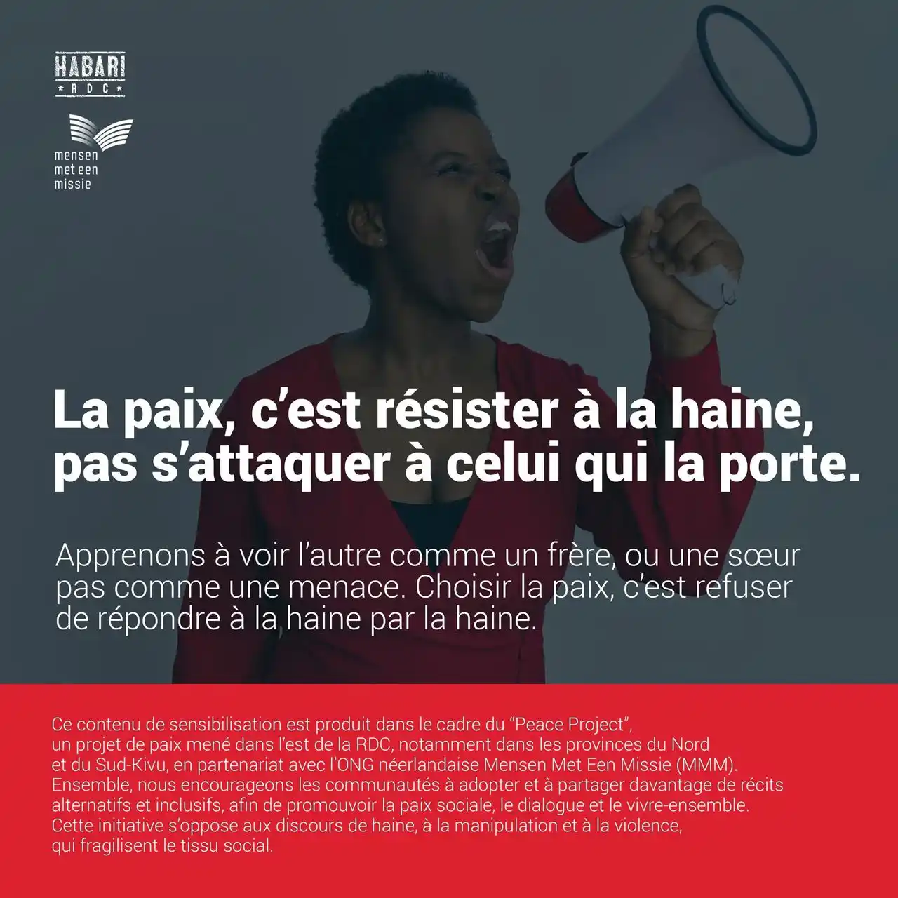 Image from Habari RDC: La paix, c’est résister à la haine, pas aux voisins. Apprenons à voir ...