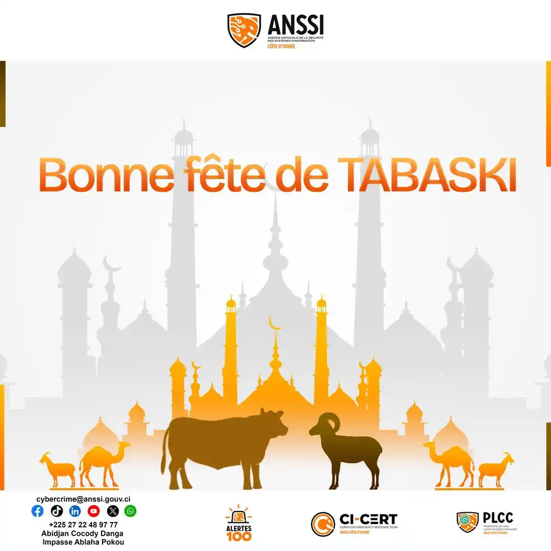 Image from PLCC-PLATEFORME DE LUTTE CONTRE LA CYBERCRIMINALITÉ: LA PLCC VOUS SOUHAITE UNE BONNE FÊTE DE TABASKI. <a class="text-blue...