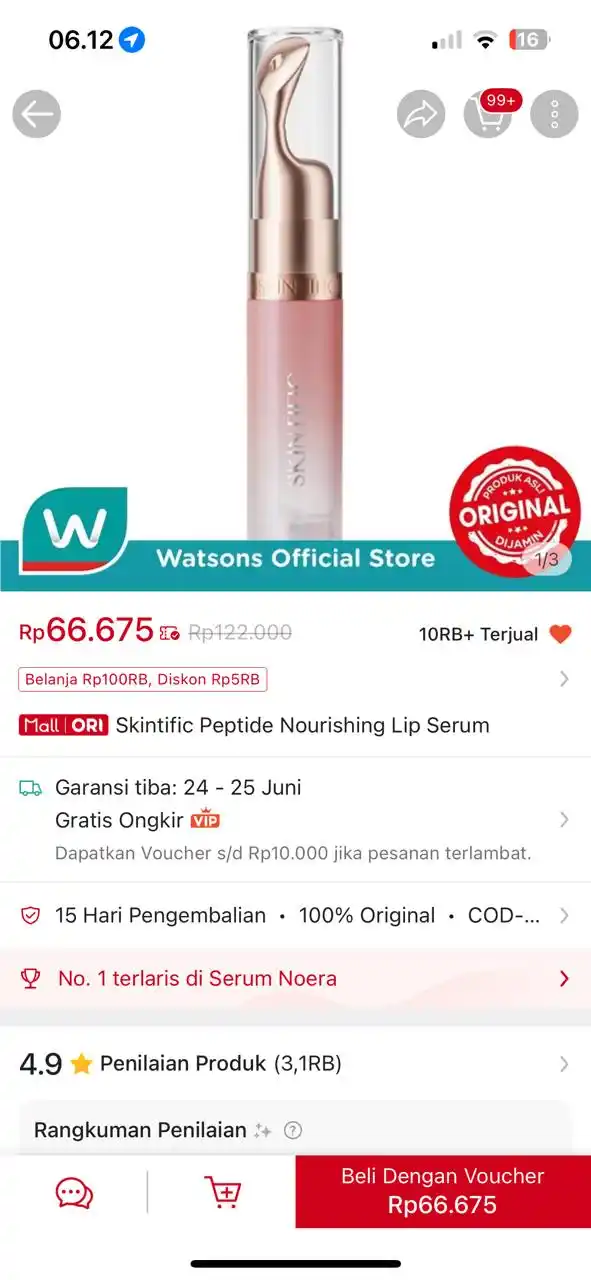 Image from Racun Shopee 🧡: LIP SERUMM SKINTIFIC https://s.shopee.co.id/3VYf83ioLL?share_channel_c...