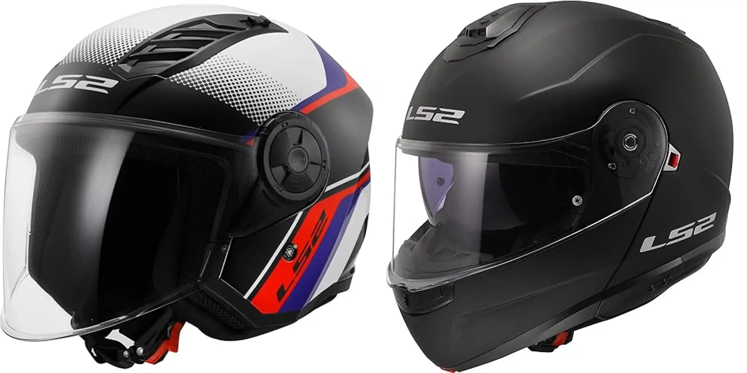 Image from Nel mondo delle offerte: 👀 LS2, Casco Moto Jet AIRFLOW II Rush white blue red 💶 *A 43,69€* in...
