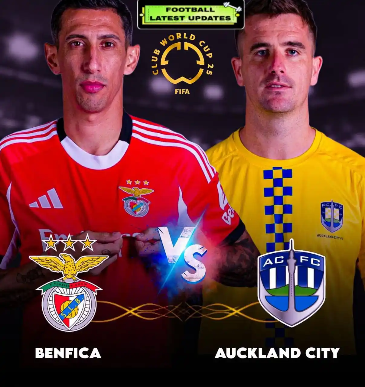 Image from ๐๐๐๐๐ฝ๐ผ๐๐ ๐๐ผ๐๐๐๐ ๐๐๐ฟ๐ผ๐๐๐ โฝ: *_๐MATCHโฝDAY_* *_๐ดBENFICA ๐ AUCKLAND๐ก_* *_โฑ๏ธ:- TIME: 9:00PM PST/...