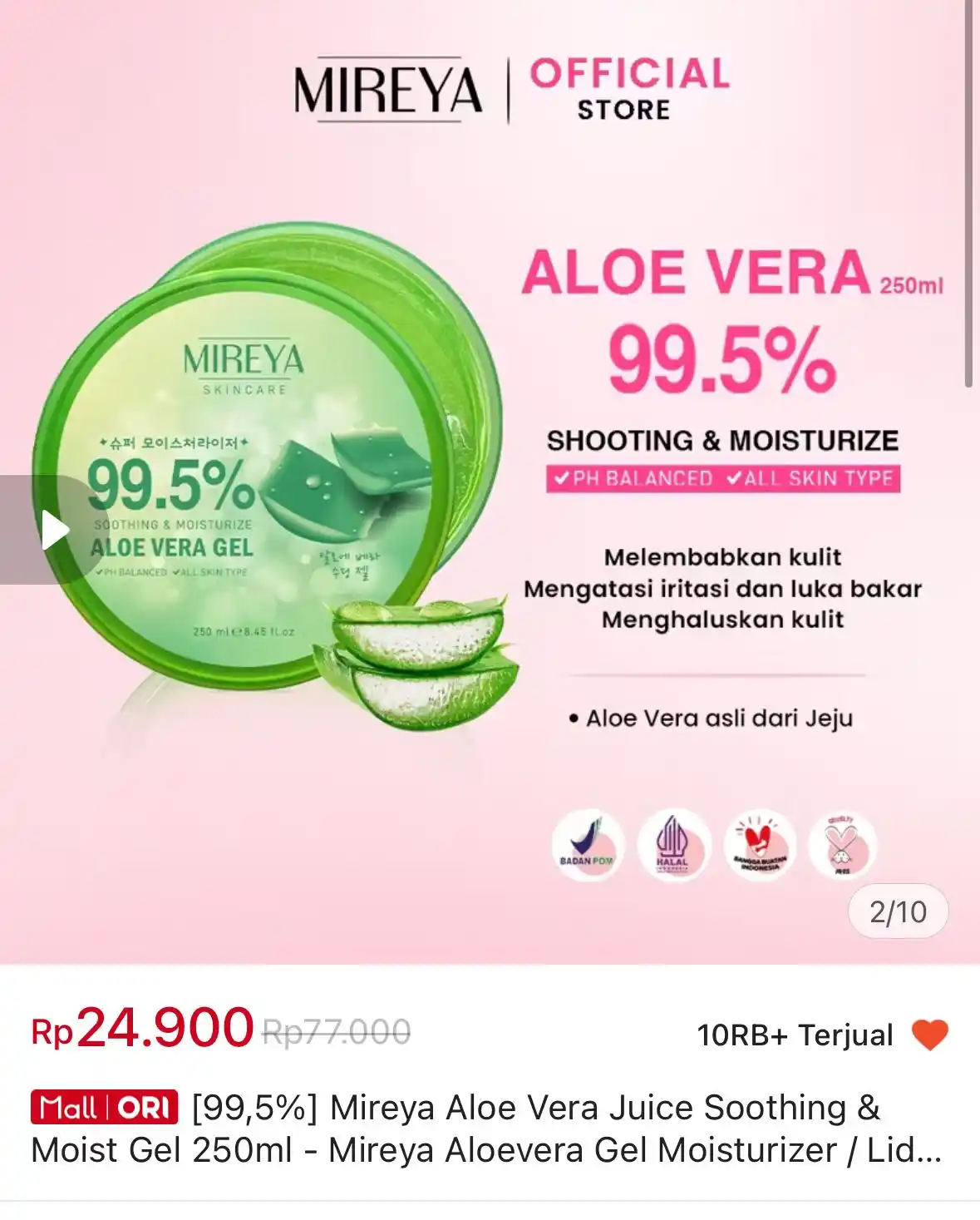 Image from Racun Shopee 🧡: Mireya Aloe Vera https://s.shopee.co.id/5VJjfFWG96?share_channel_code=...