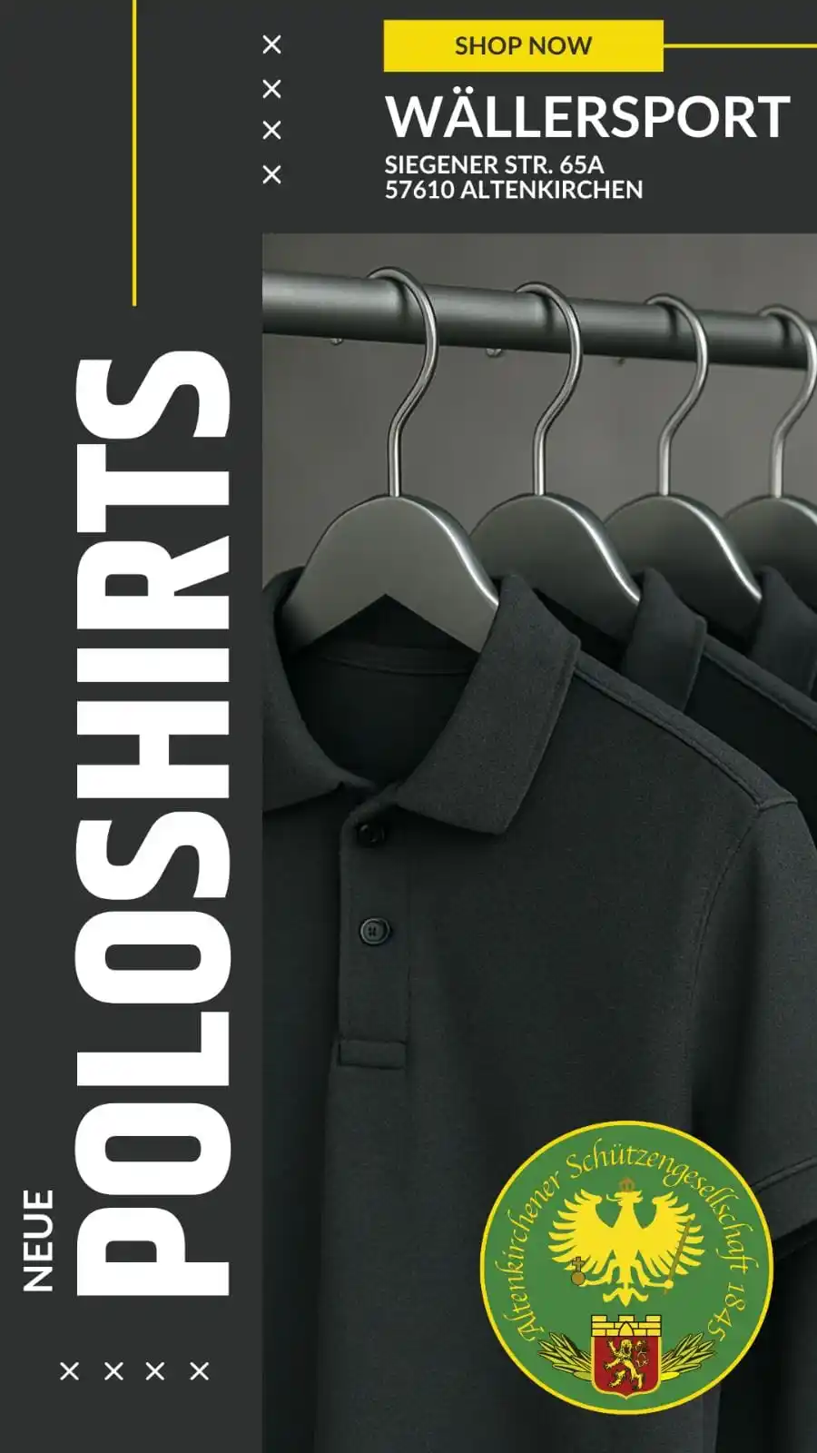 Image from Altenkirchener Schützengesellschaft 1845 e.V.: *Neue Poloshirts*  👕  Ab sofort sind neue SG-Poloshirts der Marke *JA...