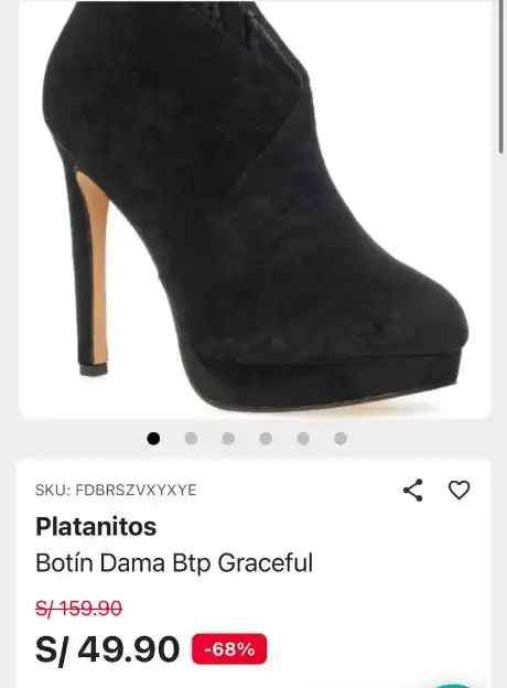 Image from Club del Cupón: 🔥 Oferta
 
 ✅ Botin Dama  🔗https://platanitos.com/pe/producto/platan...