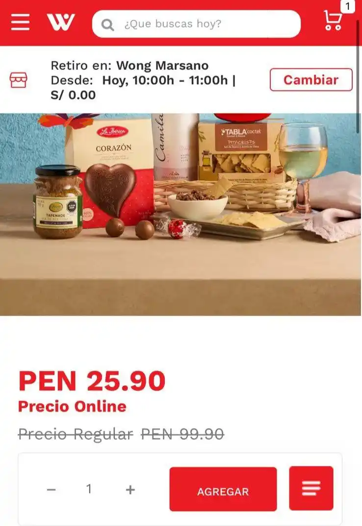 Image from Club del Cupón: 🔥 Oferta
✅ Canasta Wong Maravilla 🔗 https://www.wong.pe/caja-can...