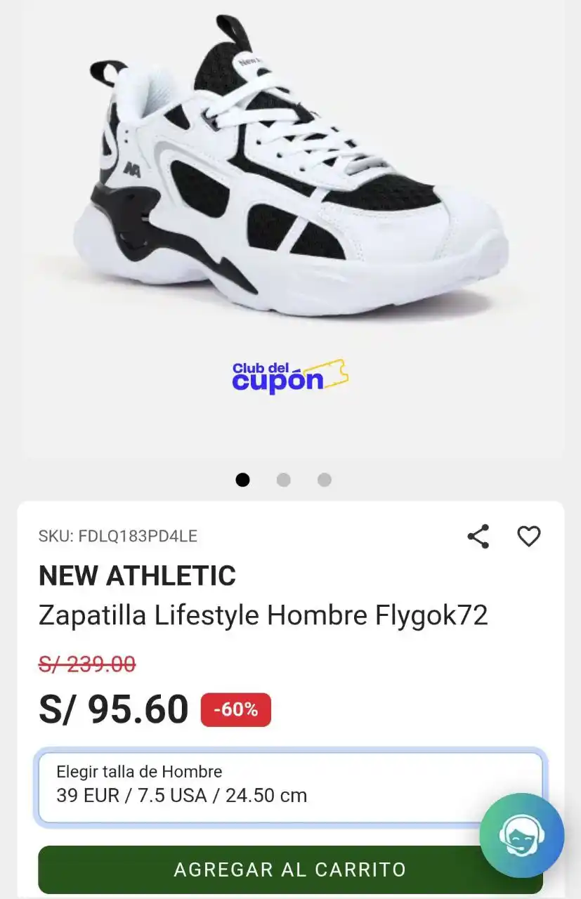 Image from Club del Cupón: 🔥 Oferta
 
 ✔️Zapatilla Lifestyle Hombre Flygok72  ⛓‍💥https://platan...