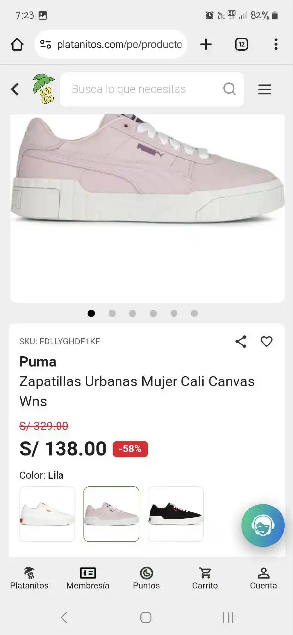 Image from Club del Cupón: 🔥 Oferta
✔️Zapatillas Urbanas Mujer Cali Canvas Wns ⛓💥https://p...