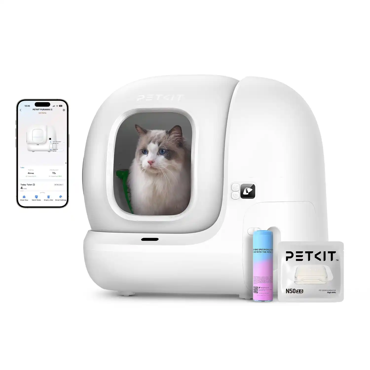 Image from Nel mondo delle offerte: 👀 PETKIT Pura Max 2 Lettiera Gatto Autopulente, Lettiera Automatica p...