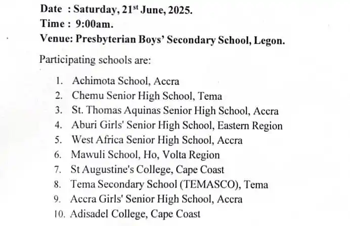 Image from Official National Science and Maths Quiz: Please dm if you will be at the centre God willing tomorrow 🙏 054 059...