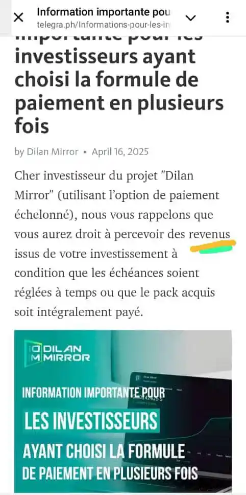 Image from 𝗖𝗥𝗬𝗣𝗧𝗢 & 𝗔𝗖𝗧𝗜𝗢𝗡𝗡𝗔𝗥𝗜𝗔𝗧 𝗙𝗢𝗥𝗘𝗩𝗘𝗥 🕊️💯: *Pour bénéficier des dividendes ✅ en Août prochain👇🏼👇🏼👇🏼*  Vous ...
