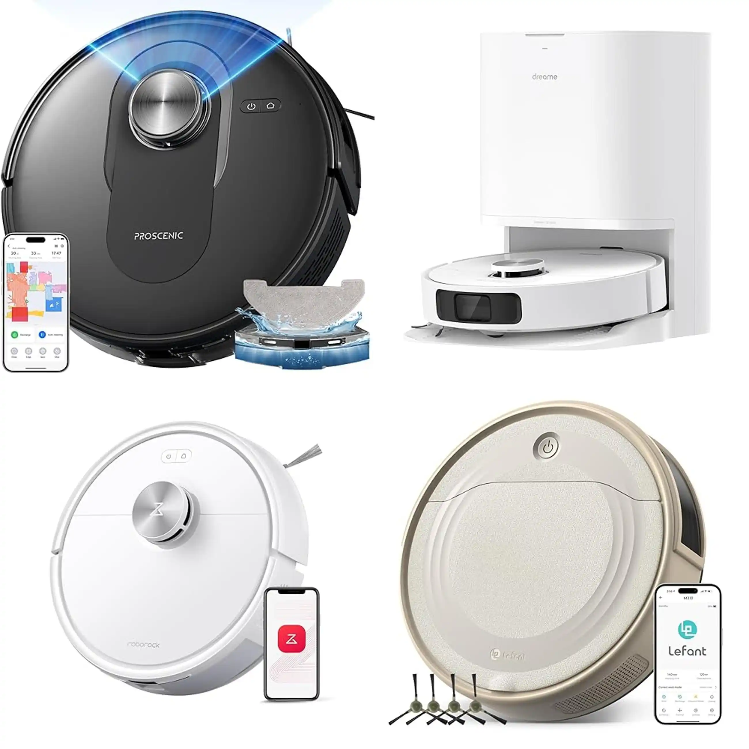 Image from Nel mondo delle offerte: 👀 Proscenic Q8 Update Robot Aspirapolvere Lavapavimenti con Mappatura...