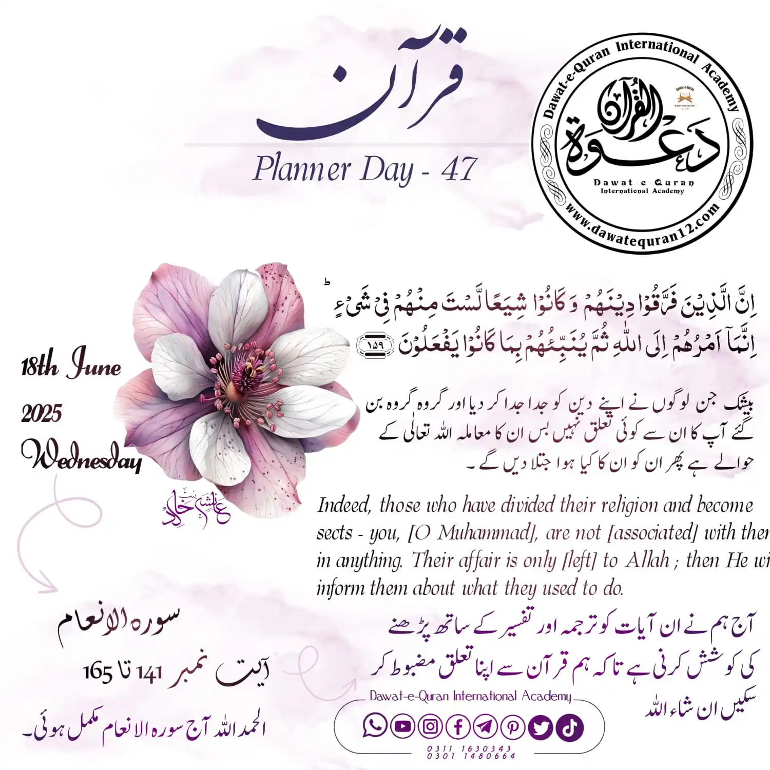 Image from Dqia Dawat-e-Quran International Academy ®️Official Channel: `Qur'an planer Day <a class="text-blue-500 hover:underline cursor-poin...
