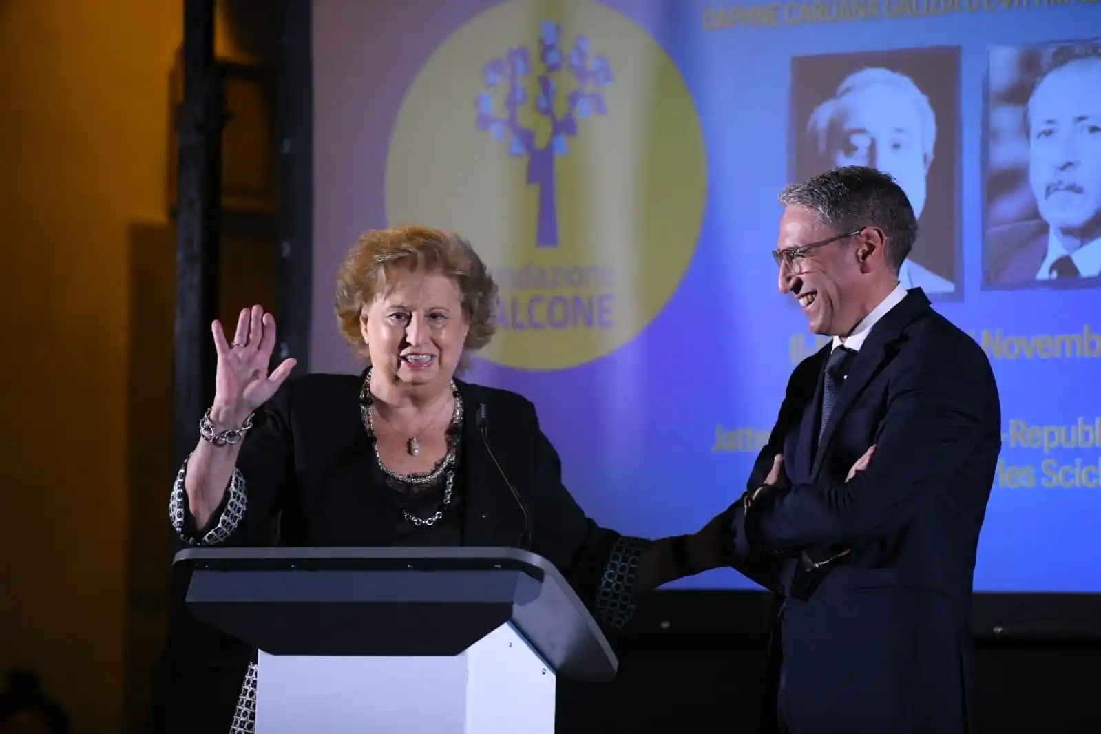 Image from Newsbook Malta: *Robert Aquilina welcomed back to Fondazione Falcone* Robert Aquilina...