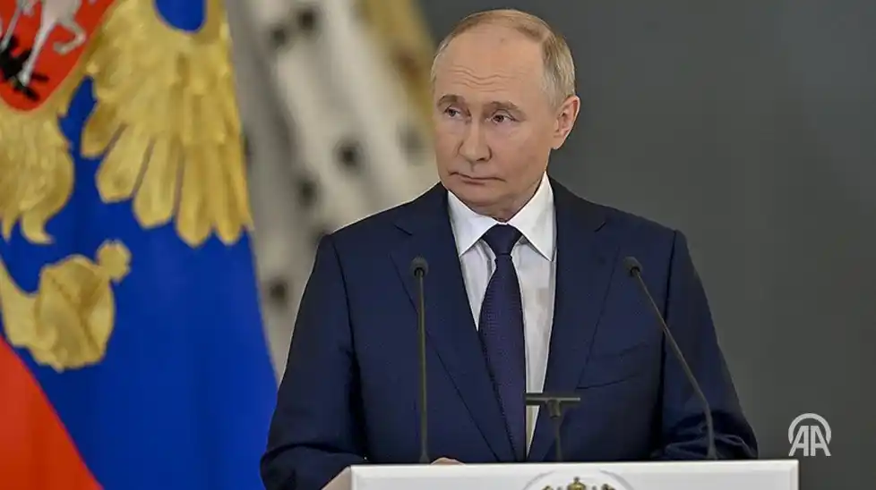 Image from Anadolu English: 👉 Russian President Vladimir Putin reaffirms Moscow’s opposition to t...