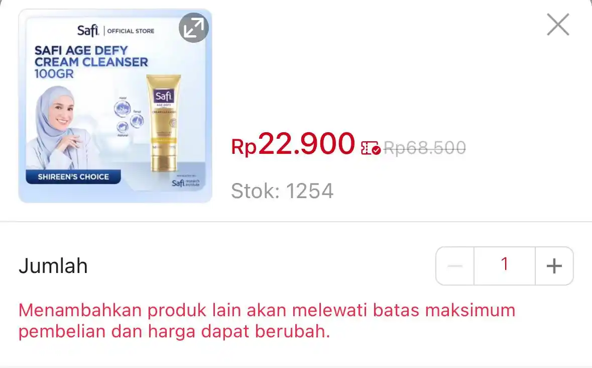 Image from Racun Shopee 🧡: SAFI - Age Defy - Cream Rejuvenating 100gr https://s.shopee.co.id/1g70...