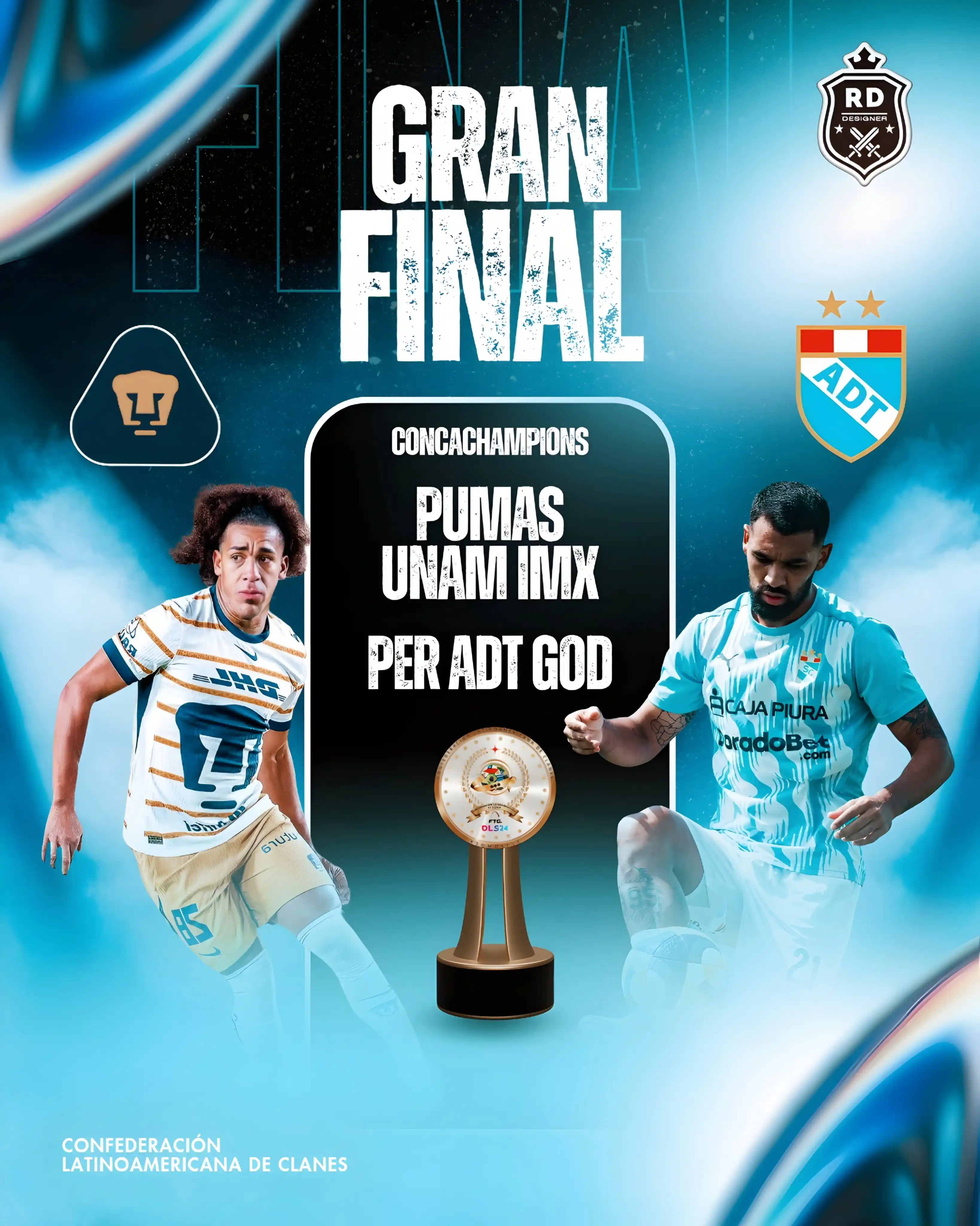 Image from 𝘾𝙊𝙉𝙁𝙀𝘿𝙀𝙍𝘼𝘾𝙄𝙊𝙉 🇨 🇱 🇨: SE LLEGO LA FINAL ‼️‼️  MEX PUMAS IMX 🇲🇽 🆚 PER ADT GOD 🇵🇪 - (Manc...