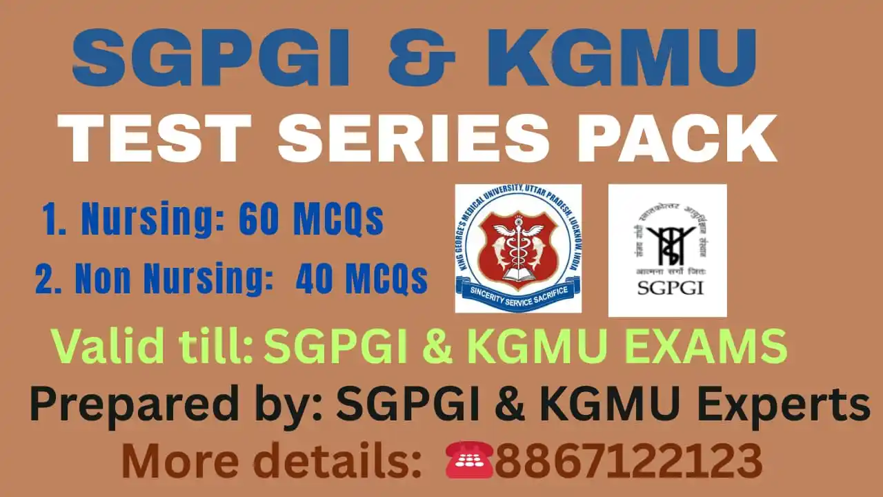 Image from KNO Academy Bangalore: *SGPGI & KGMU Booster Test* 🔖 Use coupon: YOGA100 to get flat *100/-...