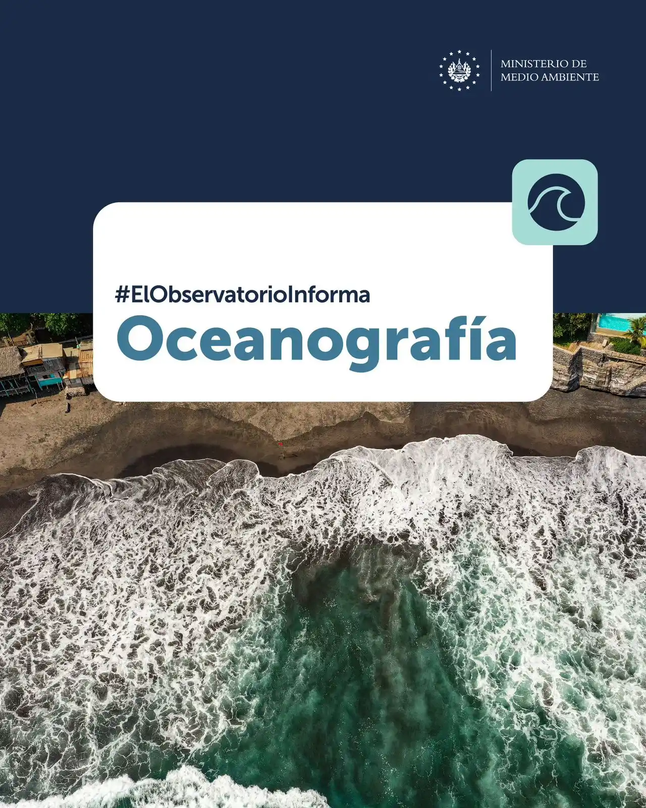 Image from Ministerio de Medio Ambiente El Salvador: Sobre la dirección y rapidez de la corriente en la costa, así como la ...