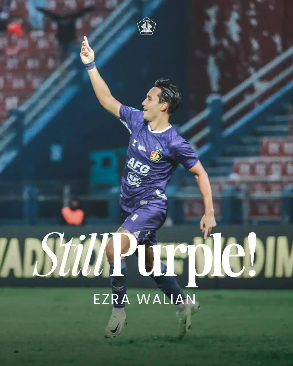 Image from Persik Kediri: Still Purple. Still Ezra Walian ! 💜🔥 <a class="text-blue-500 hover:...