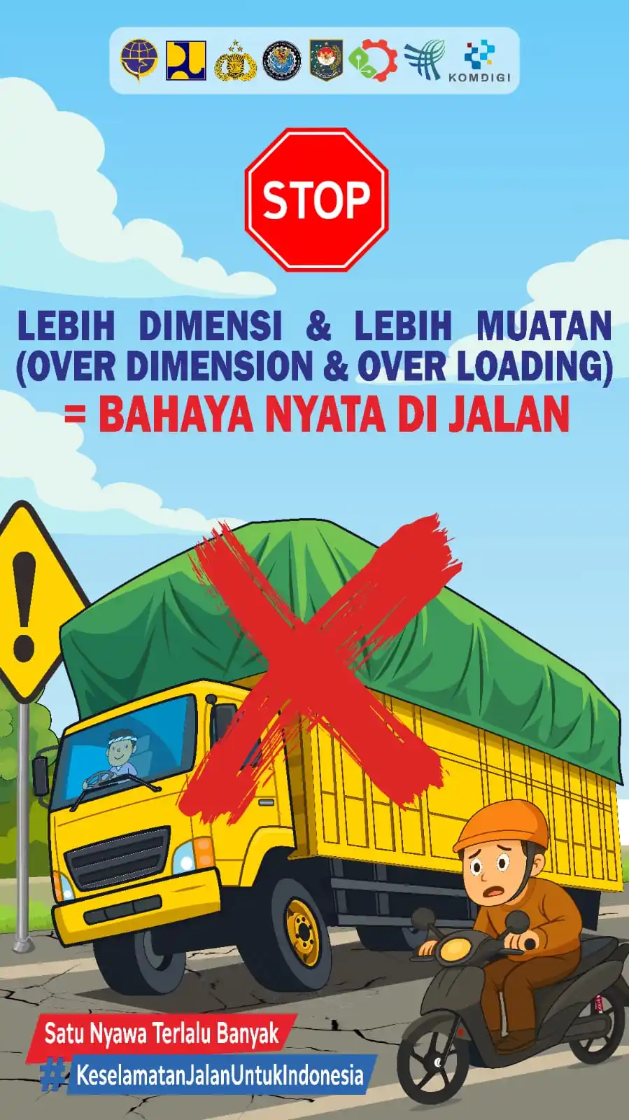 Image from KEMENDES PDT: 🚫STOP ODOL! Muatan berlebih dan dimensi tak sesuai bukan hanya langga...