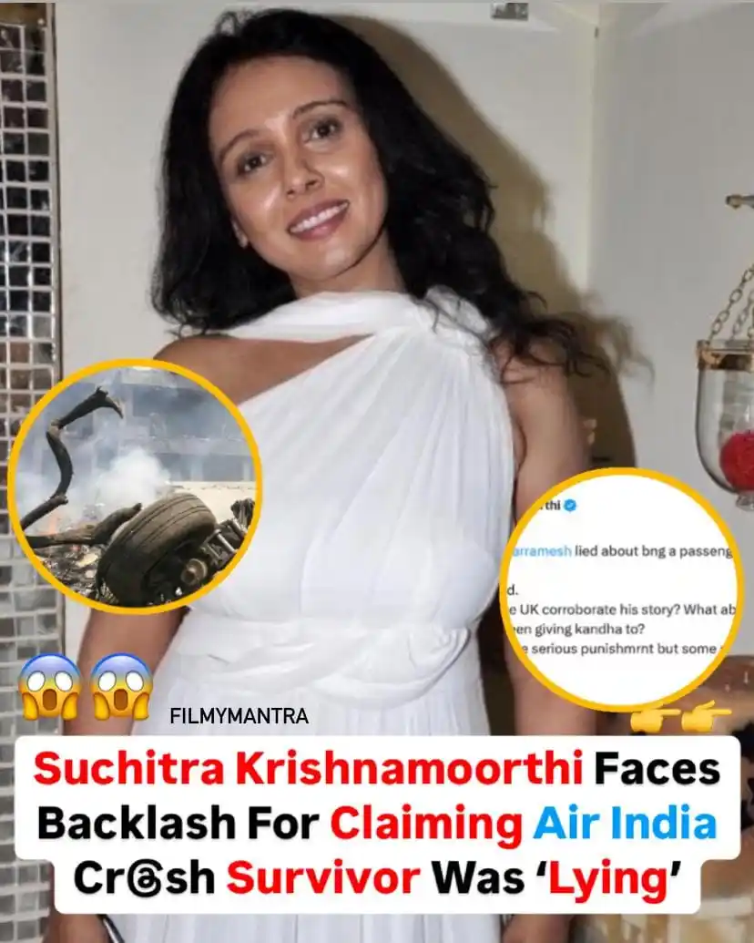 Image from Filmymantra: Suchitra Krishnamoorthi faced severe critic!sm after alleging that Vis...