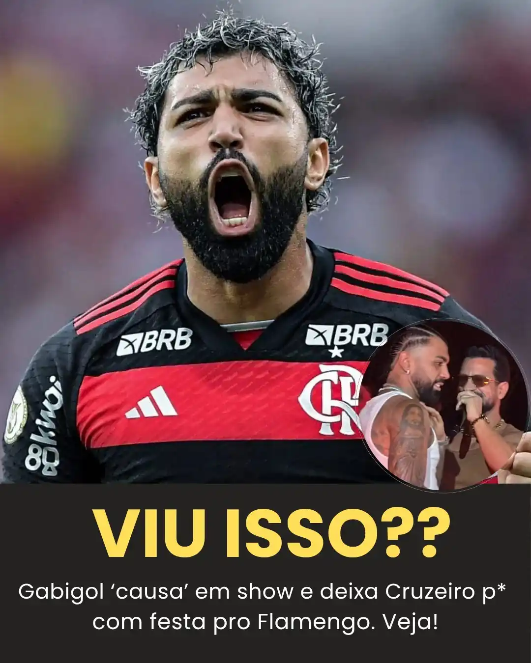 Image from Bolavip | Sou Flamengo: 🚨📹 TOMOU O MIC | Gabi invade show no Rio em comemoração de vitória d...