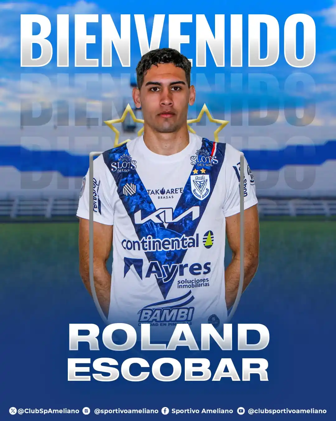 Image from Club Sportivo Ameliano: 🗣️ 𝐕 𝐔 𝐄 𝐋 𝐕 𝐄 🤙ROLAND ESCOBAR Bienvenido a tu casa, ¡con...