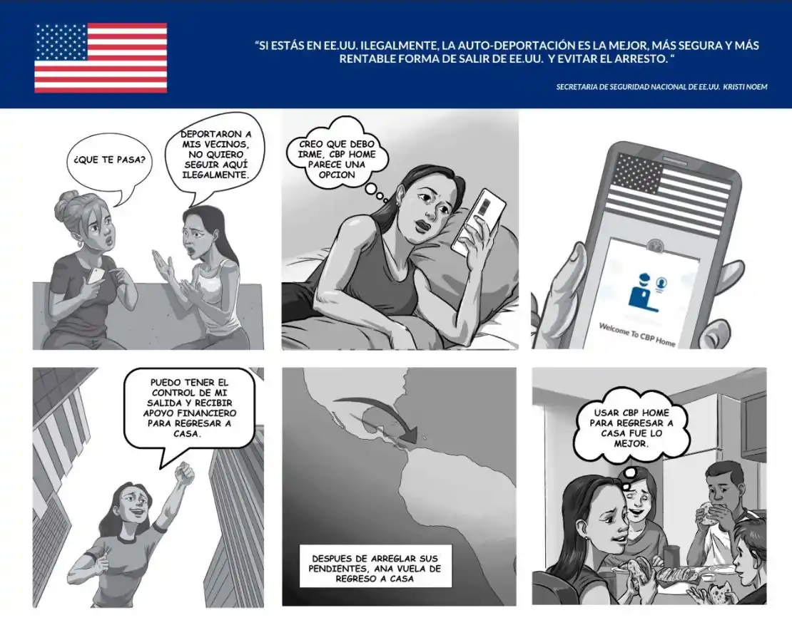 Image from Migración USA Oficial: Viaje sin costo. Un bono de salida de $1,000 USD. Sal con tus hijo...