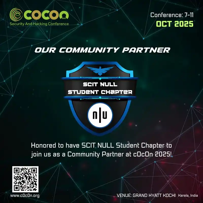 Image from c0c0n - Security and Hacking Conference: We're pleased to welcome SCIT Null Student Chapter as a Community Part...