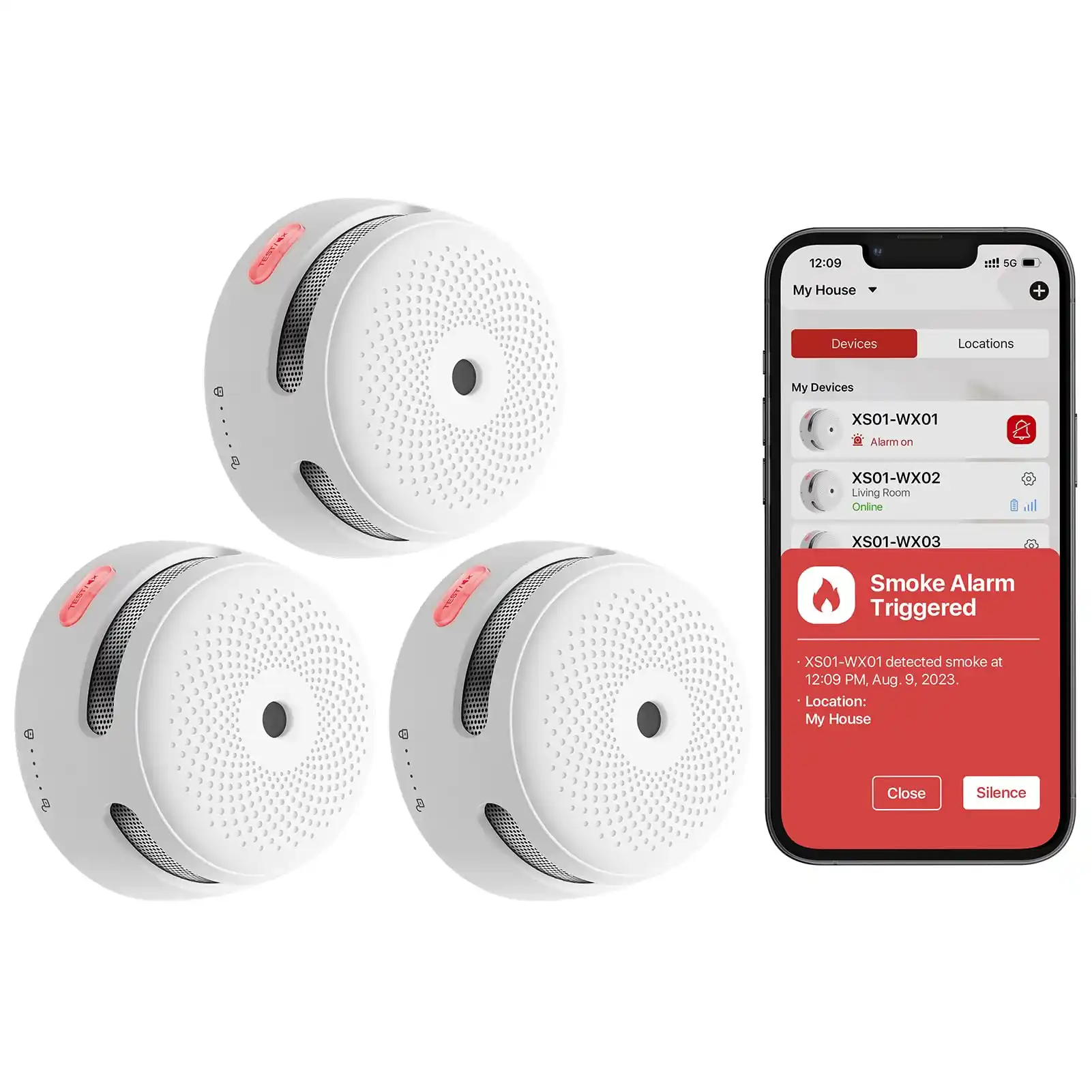 Image from Nel mondo delle offerte: 👀 X-Sense Rilevatore di Fumo e Allarme con Wi-Fi Integrato, Gestibile...