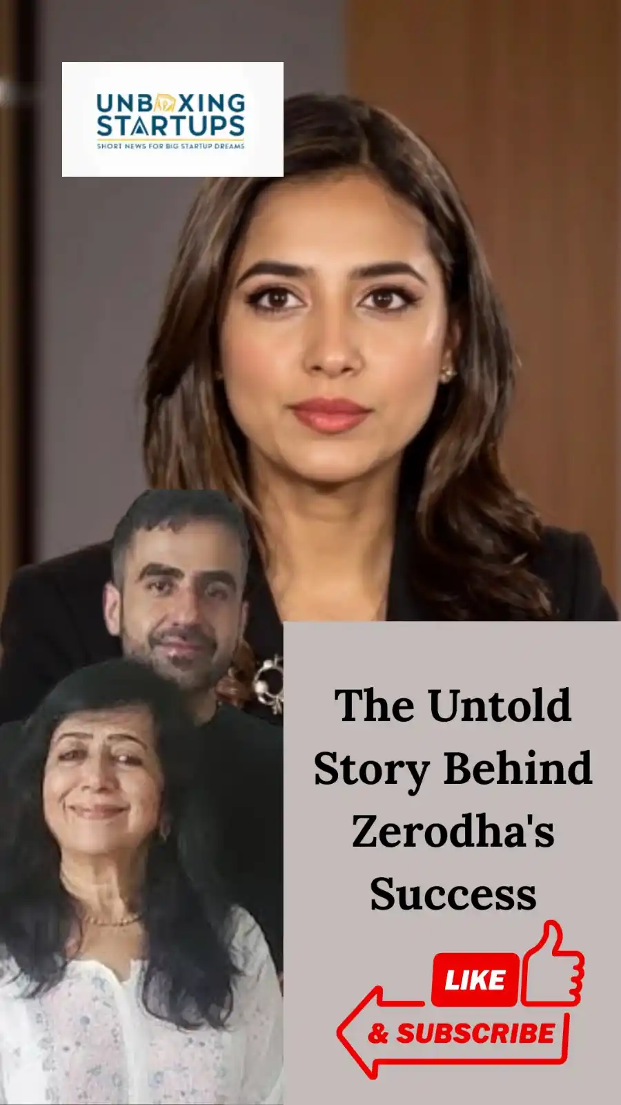 Image from Unboxing Startups: Zerodha Founders' Mother Breaks Her Silence  Youtube: https://youtube....