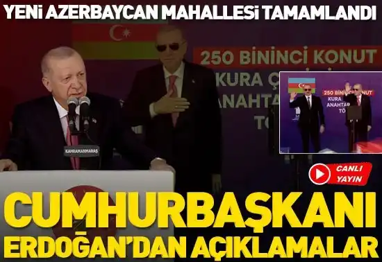 Image from CNN TÜRK: 250 bininci deprem konutu teslim edilecek! Cumhurbaşkanı Erdoğan ve Al...