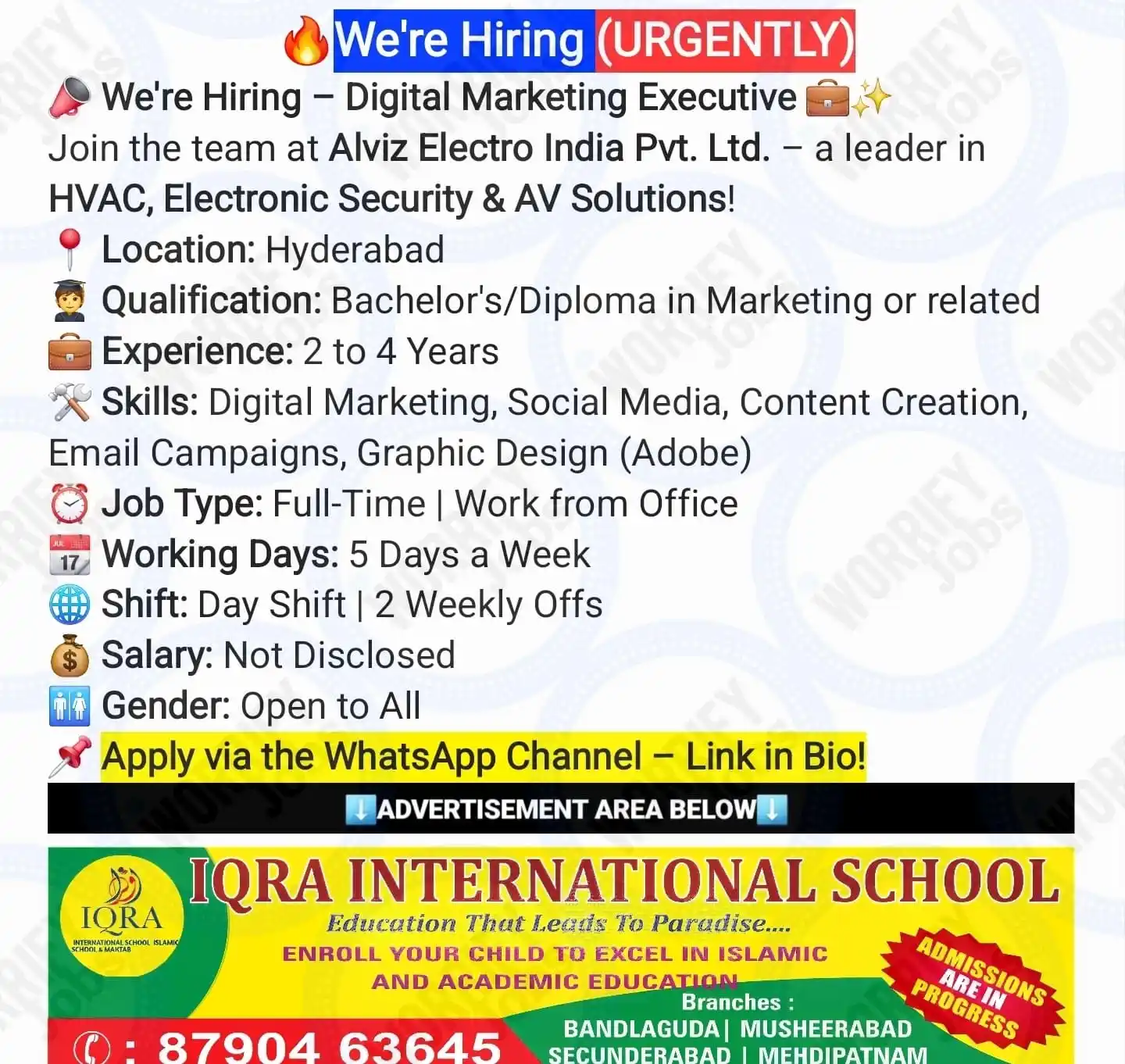 Image from WorrifyJobs™: *🔥Apply Now:🔥* https://unstop.com/jobs/digital-marketing-executive-a...