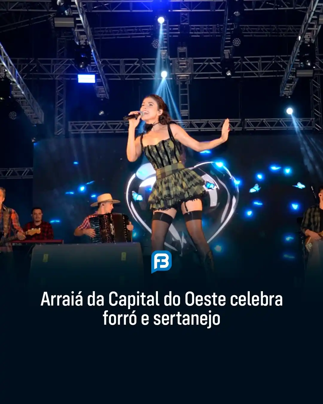 Image from Fala Barreiras, Portal de Notícias: *ARRAIÁ DA CAPITAL DO OESTE CELEBRA FORRÓ E SERTANEJO* _Arraiá da Capi...
