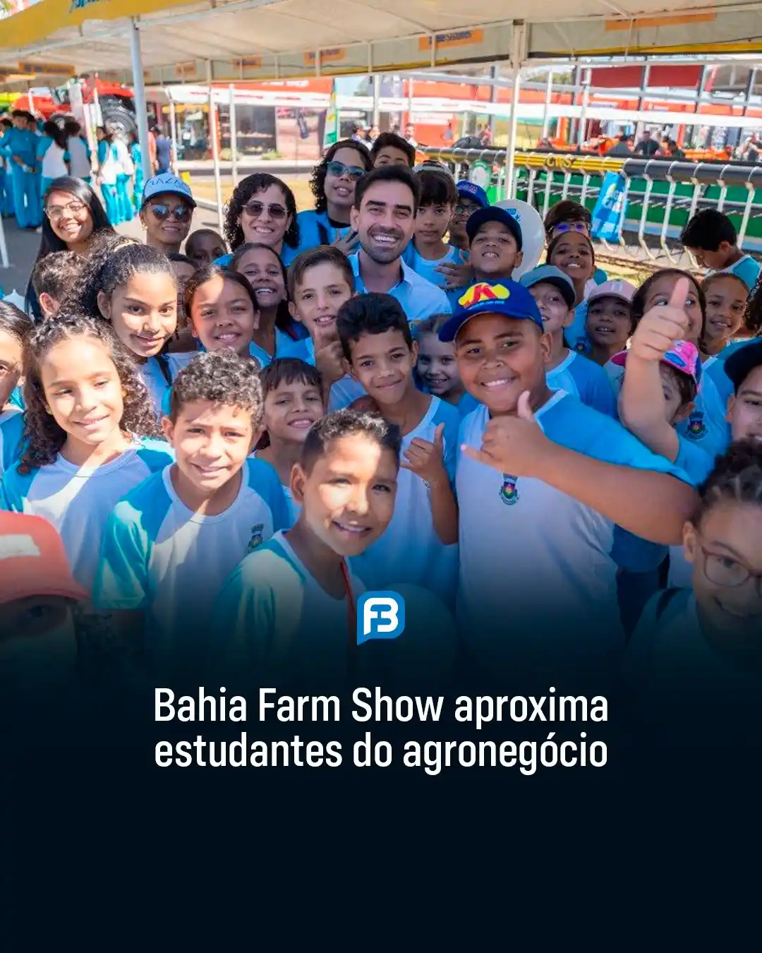 Image from Fala Barreiras, Portal de Notícias: *BAHIA FARM SHOW APROXIMA ESTUDANTES DO AGRONEGÓCIO* _Mais de 10 mil a...