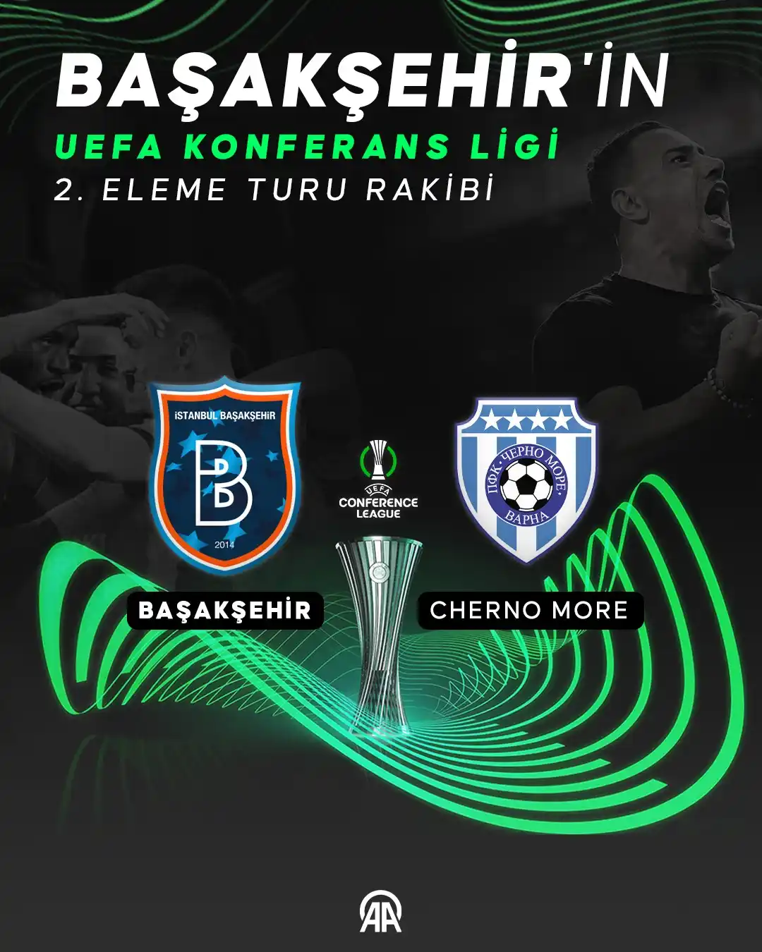 Image from AA Spor: 🏆 Başakşehir'in UEFA Konferans Ligi 2. eleme turundaki rakibi Cherno ...