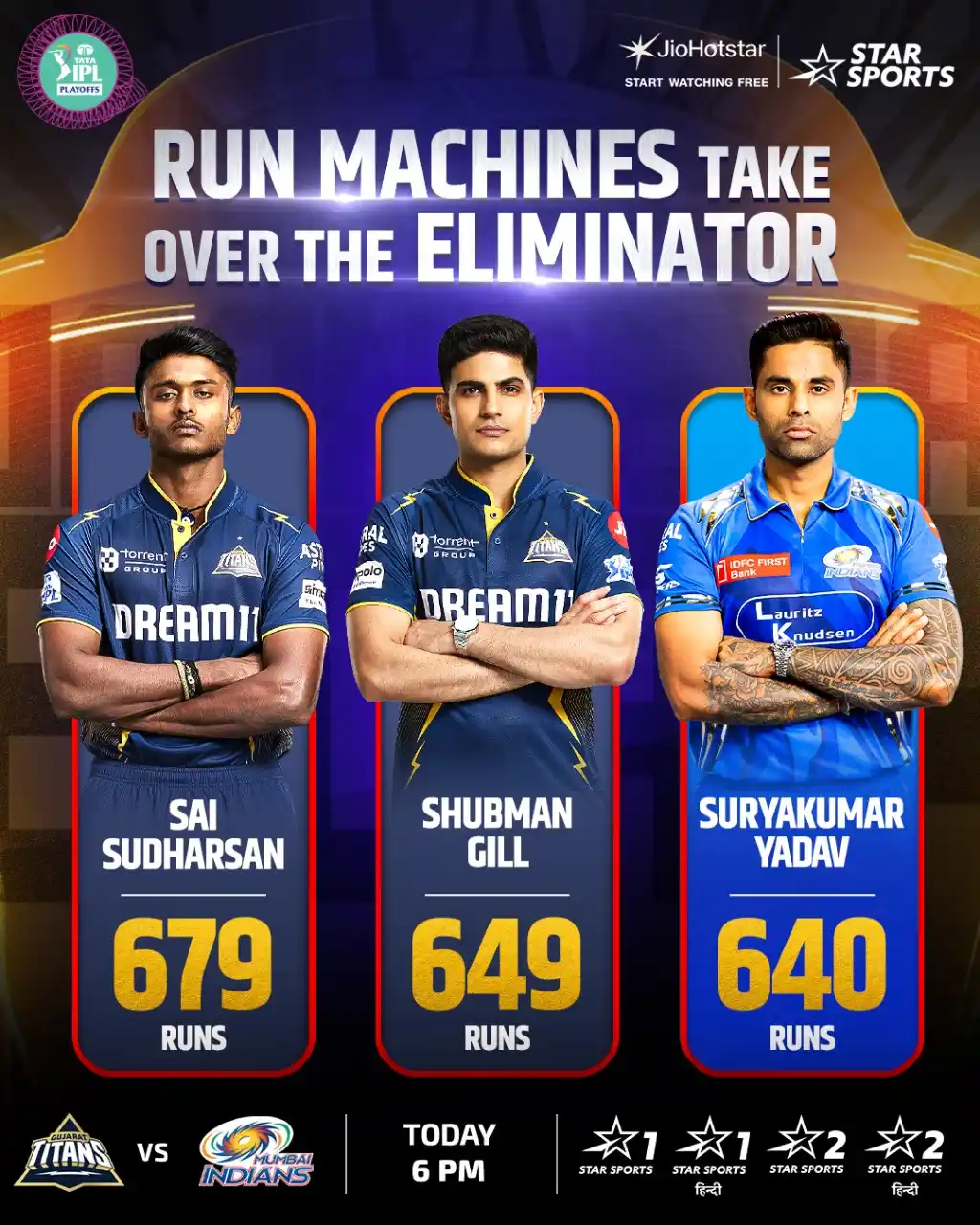 Image from SumanTV Telugu: Big Stakes, Bigger Hits 🔥 The stage is set for the IPL Eliminator 🤩 ...