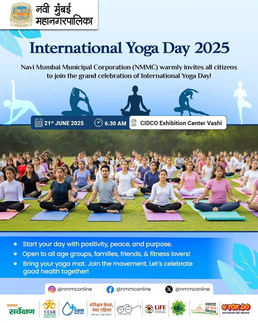 Image from NMMC OFFICIAL: 🧘♂️ Breathe, Stretch, Connect. 🧘♀️ Join us in celebrating Intern...