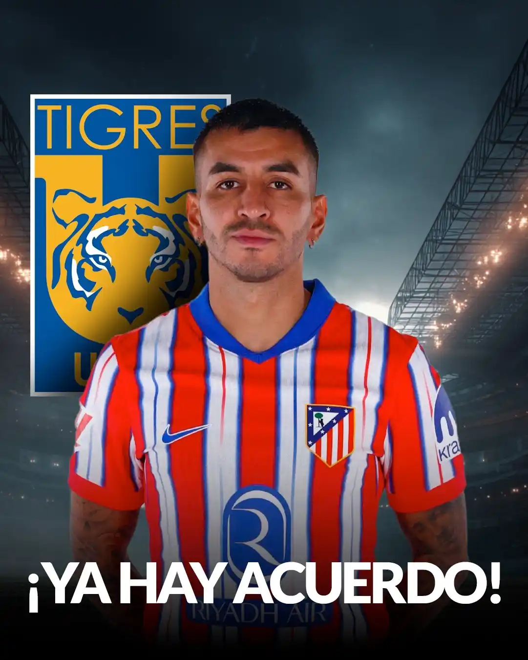 Image from Claro Sports: ¡C E R R A D O!🐯  La afición de Tigres podrá dormir con una sonrisa e...
