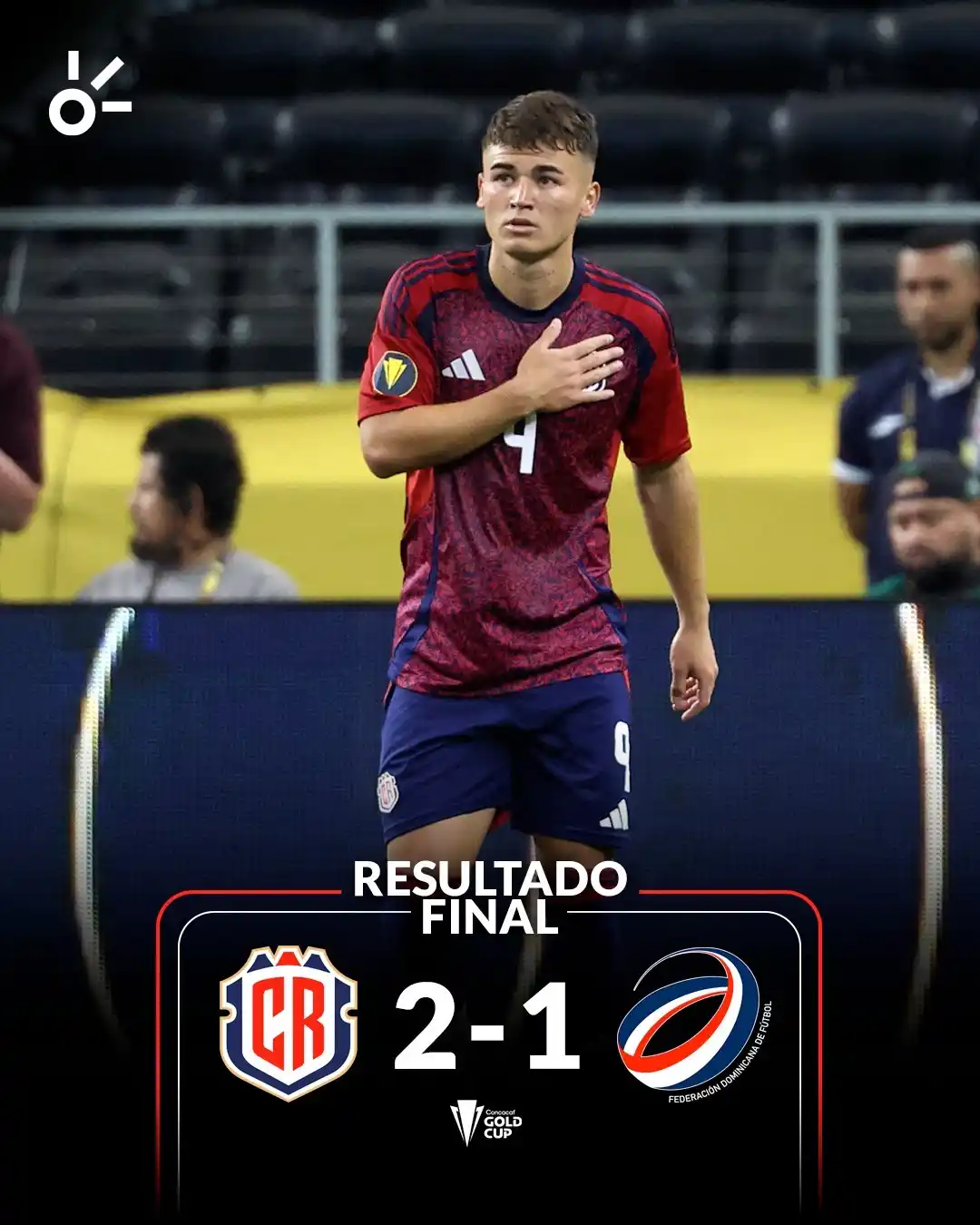 Image from Claro Sports: ¡CON EL ROSARIO EN LA MANO!🔥  Costa Rica viene de atrás y derrota a R...