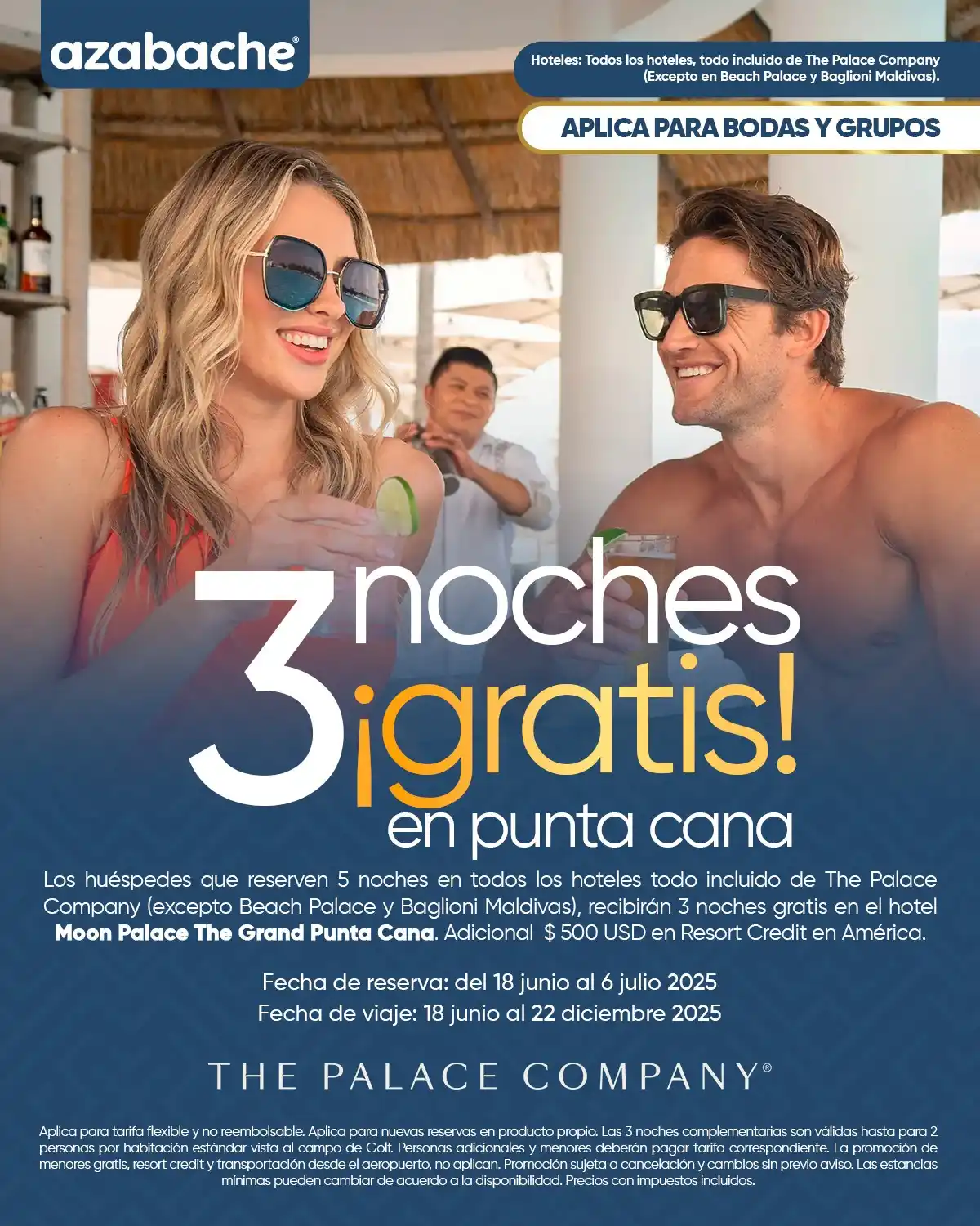 Image from Azabache México: 🎉🏖️ Consiente a tus pasajeros con *3 noches gratis en Punta Cana*. ...